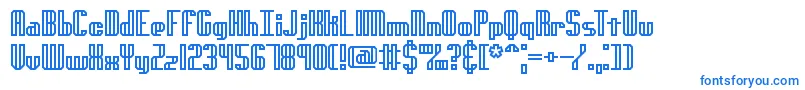 Шрифт GenotypeHBrk – синие шрифты