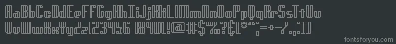 Шрифт GenotypeHBrk – серые шрифты на чёрном фоне