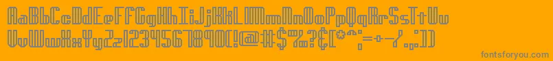 GenotypeHBrk Font – Gray Fonts on Orange Background