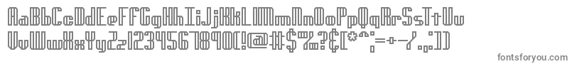 Шрифт GenotypeHBrk – серые шрифты на белом фоне