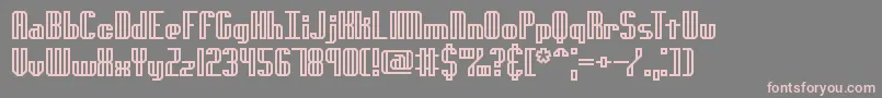 Шрифт GenotypeHBrk – розовые шрифты на сером фоне