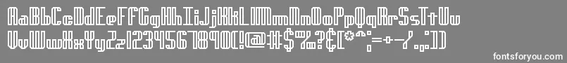 GenotypeHBrk Font – White Fonts on Gray Background