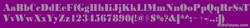 Шрифт Bodonivert2Regular – зелёные шрифты на фиолетовом фоне