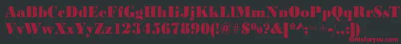 Bodonivert2Regular Font – Red Fonts on Black Background