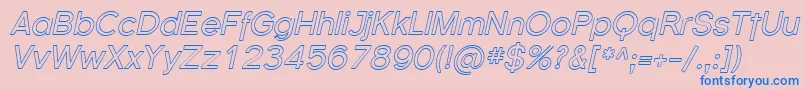 Florsn38 Font – Blue Fonts on Pink Background