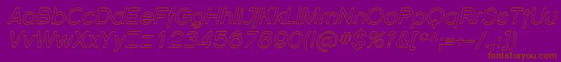 Florsn38 Font – Brown Fonts on Purple Background