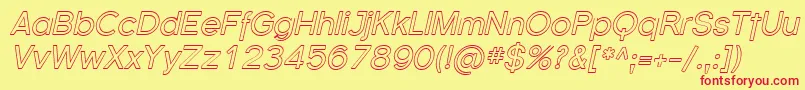 Florsn38 Font – Red Fonts on Yellow Background