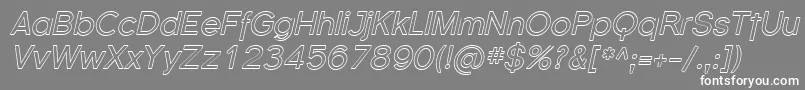 Florsn38-Schriftart – Weiße Schriften auf grauem Hintergrund