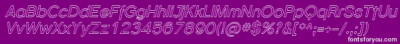 Florsn38 Font – White Fonts on Purple Background
