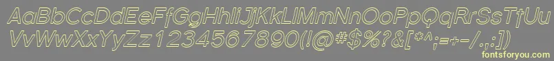 Florsn38 Font – Yellow Fonts on Gray Background