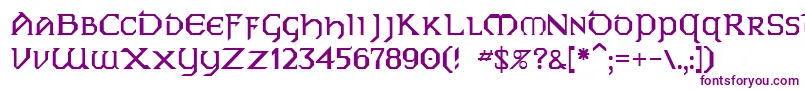 Gallows7-Schriftart – Violette Schriften