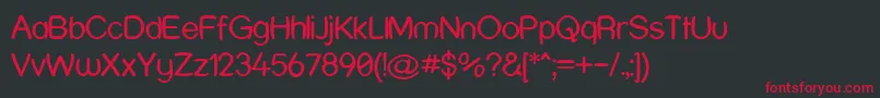 Streh Font – Red Fonts on Black Background
