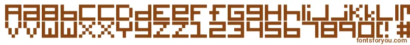 Подробнее о шрифте Digitalix Шрифт Digitalix – коричневые шрифты на белом фоне
