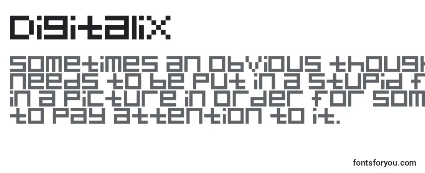 Обзор шрифта Digitalix