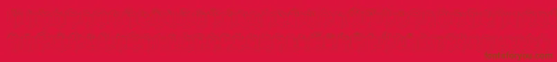 Leadtypeleft-Schriftart – Braune Schriften auf rotem Hintergrund