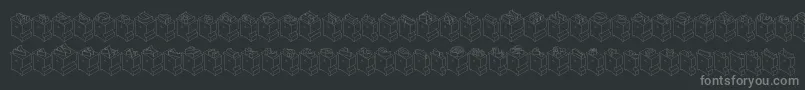 fuente Leadtypeleft – Fuentes Grises Sobre Fondo Negro