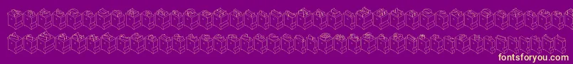 Leadtypeleft Font – Yellow Fonts on Purple Background