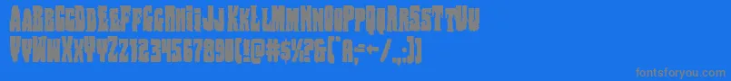 Bogbeastcond Font – Gray Fonts on Blue Background
