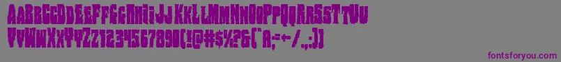 Bogbeastcond Font – Purple Fonts on Gray Background