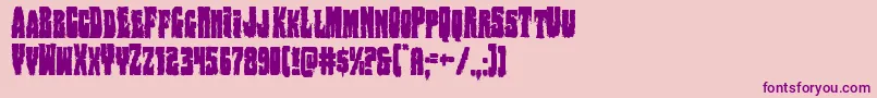 Bogbeastcond Font – Purple Fonts on Pink Background