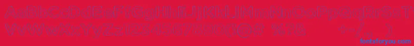 More about KentSf Font KentSf Font – Blue Fonts on Red Background