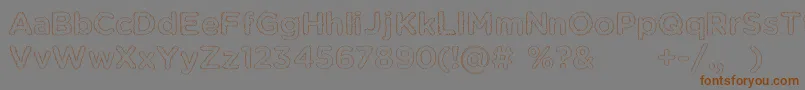 KentSf Font – Brown Fonts on Gray Background