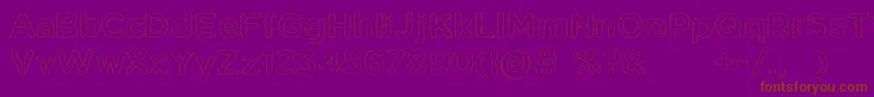 KentSf Font – Brown Fonts on Purple Background