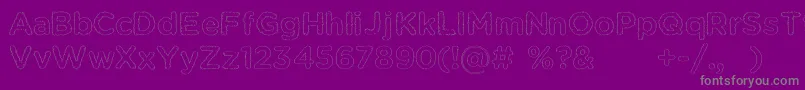 KentSf Font – Gray Fonts on Purple Background