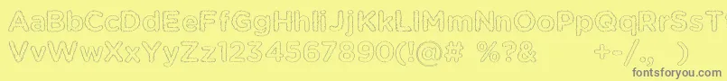 More about KentSf Font KentSf Font – Gray Fonts on Yellow Background