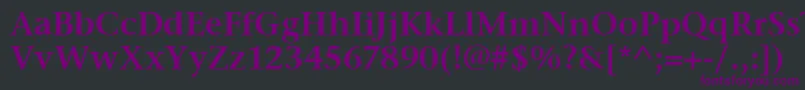 StoneSerifItcSemi Font – Purple Fonts on Black Background