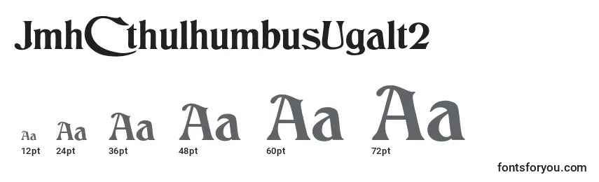 JmhCthulhumbusUgalt2 Font Sizes