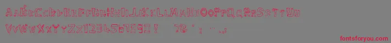 Sharkbait Font – Red Fonts on Gray Background