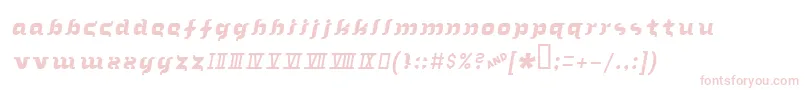 In The Arms Of Sleep Font – Pink Fonts on White Background
