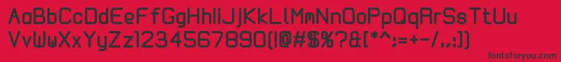 Kallio200 Font – Black Fonts on Red Background