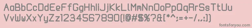 Kallio200 Font – Gray Fonts on Pink Background
