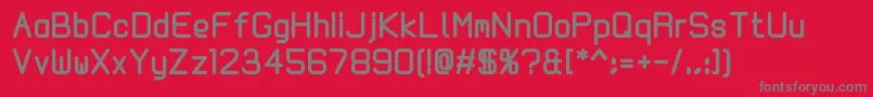 Police Kallio200 – polices grises sur fond rouge