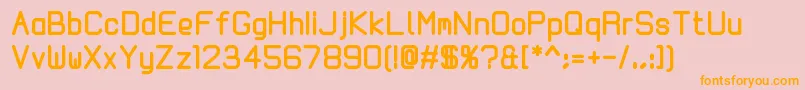 Kallio200 Font – Orange Fonts on Pink Background