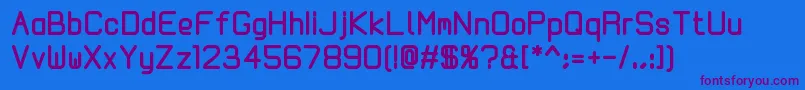 Kallio200 Font – Purple Fonts on Blue Background
