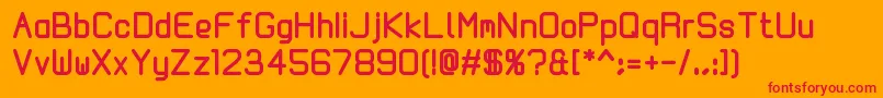 Kallio200 Font – Red Fonts on Orange Background