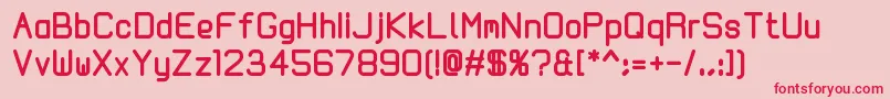 Kallio200 Font – Red Fonts on Pink Background