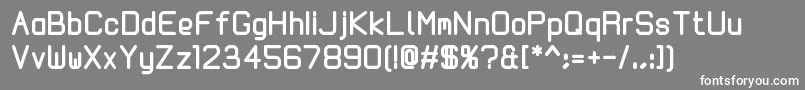Kallio200 Font – White Fonts on Gray Background