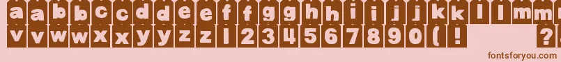 More about DjbTagged Font DjbTagged Font – Brown Fonts on Pink Background