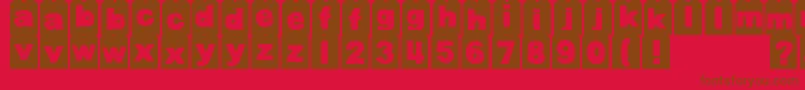 More about DjbTagged Font DjbTagged Font – Brown Fonts on Red Background