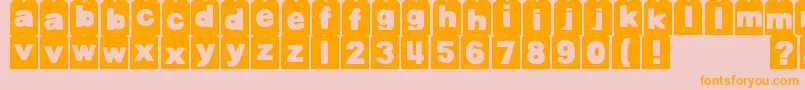 More about DjbTagged Font DjbTagged Font – Orange Fonts on Pink Background