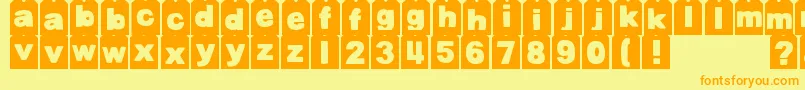 Más sobre la fuente DjbTagged fuente DjbTagged – Fuentes Naranjas Sobre Fondo Amarillo