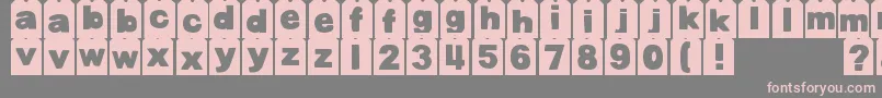 DjbTagged Font – Pink Fonts on Gray Background