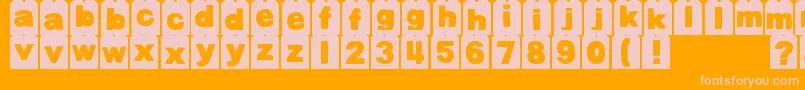 Lisätietoja DjbTagged-fontista DjbTagged-fontti – vaaleanpunaiset fontit oranssilla taustalla