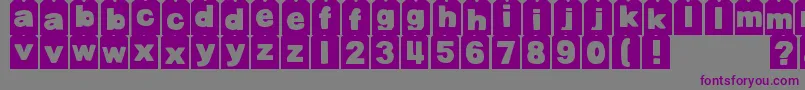 More about DjbTagged Font DjbTagged Font – Purple Fonts on Gray Background