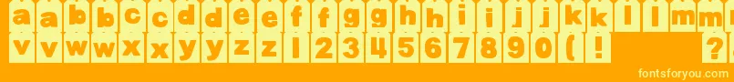 Weitere Informationen zur DjbTagged-Schriftart DjbTagged-Schriftart – Gelbe Schriften auf orangefarbenem Hintergrund