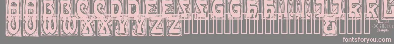 fuente CarmenCaps – Fuentes Rosadas Sobre Fondo Gris